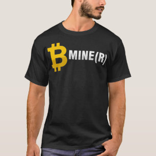 Camiseta Ser Minor Mine BTC Bitmoney Mineração Crypto Moeda