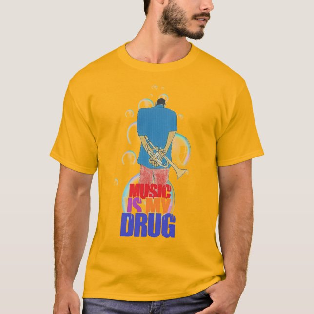 Camiseta ser música real (Frente)