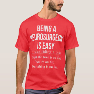 Camiseta Ser Neurocirurgião É Um Neurologista Engraçado Fác