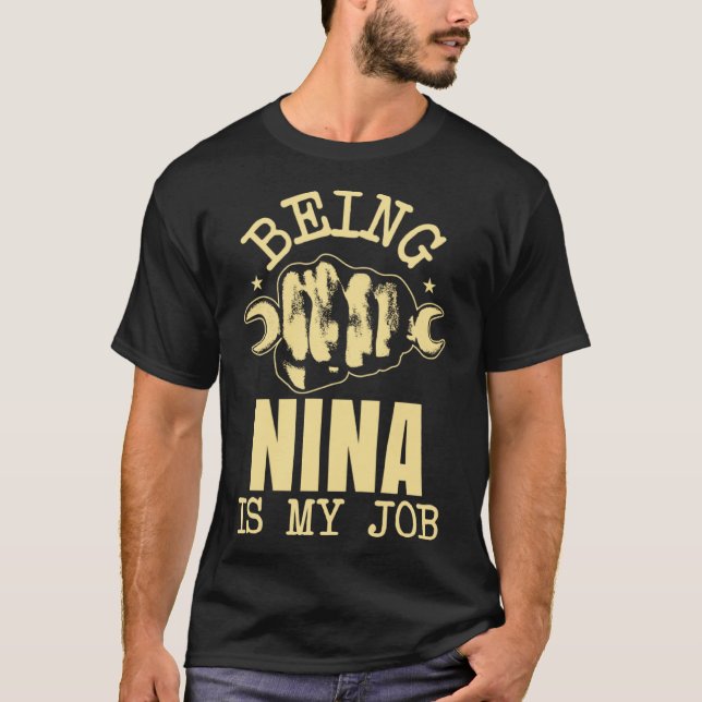 Camiseta Ser NIna é meu trabalho (Frente)