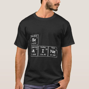 Camiseta Ser O Meu Elemento Da Mesa Periódica De Química Fu