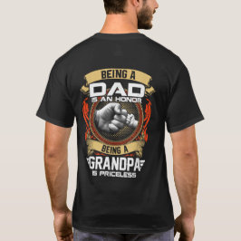 Camiseta Ser PAI É HONRA, O GRANDPA É IMPERIOSO.