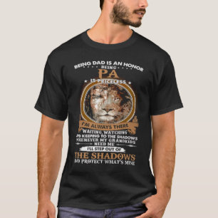 Camiseta Ser pai é uma honra ser Pa é inestimável