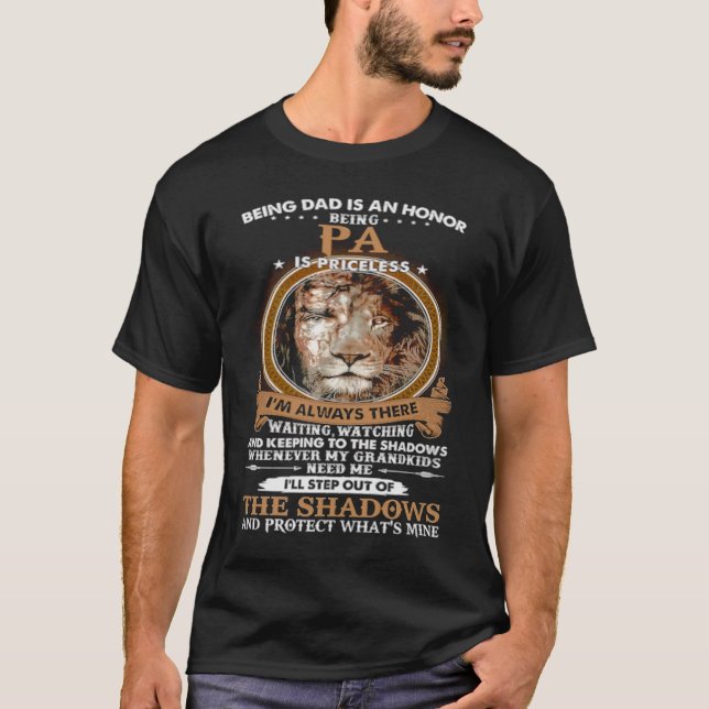 Camiseta Ser pai é uma honra ser Pa é inestimável (Frente)