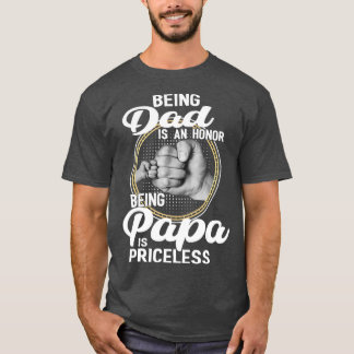 Camiseta Ser pai É Uma Honra Ser Papa É Imprestável