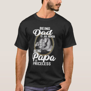 Camiseta Ser Pai É Uma Honra Ser Papa É Uma Gordura Impress