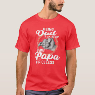 Camiseta Ser Pai É Uma Honra Ser Papa É Uma Gordura Impress