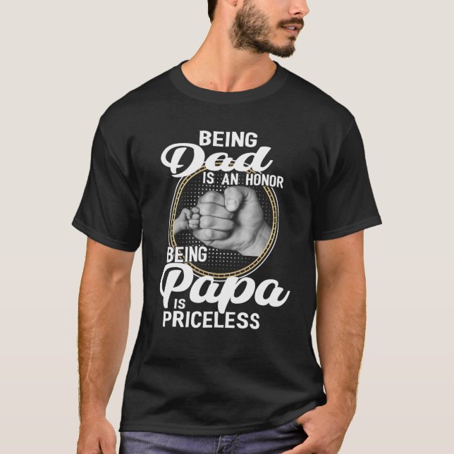Camiseta Ser Pai É Uma Honra Ser Papa É Uma Gordura Impress (Frente)