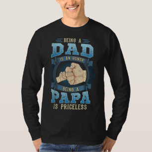 Camiseta Ser Pai É Uma Honra Ser Um Papa É Imprestável