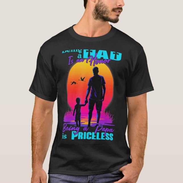 Camiseta Ser Pai É Uma Honra Ser Um Papa É Imprestável (Frente)