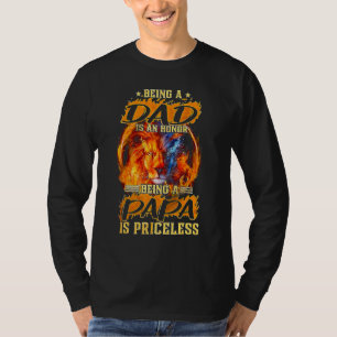 Camiseta Ser Pai É Uma Honra Ser Um Papa É Imprestável