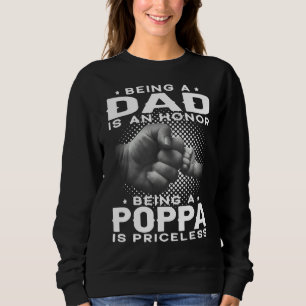 Camiseta Ser Pai É Uma Honra Ser Um Poppa Não Tem Preço