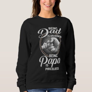 Camiseta Ser Pai Em Uma Honra Ser Família Papa Fist Bump