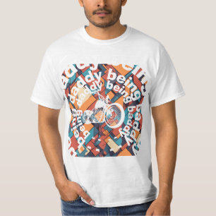 Camiseta "Ser Pai Ser Baddy" Pai de helicóptero Geométrico