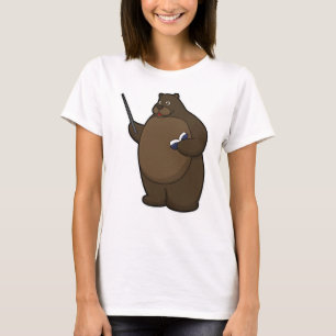 Camiseta Ser professor com livro e ponteiro