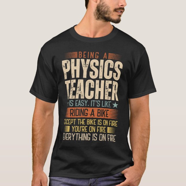 Camiseta Ser Professora De Física É Fácil (Frente)