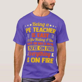 Camiseta Ser Professora É Fácil, É Como Andar De bicicleta