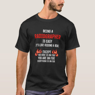Camiseta Ser radiógrafo é um técnico de radiologia fácil