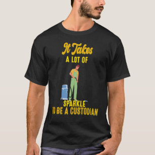 Camiseta Ser Um Custodiano Engraçado Diz Gráfico