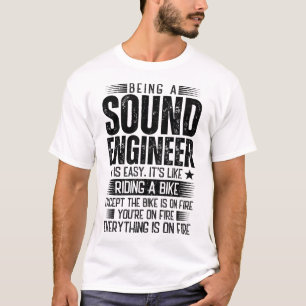 Camiseta Ser Um Engenheiro De Som É Fácil
