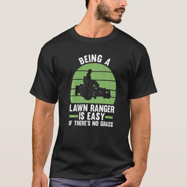 Camiseta ser um guarda-grama é fácil se não há grama (Frente)