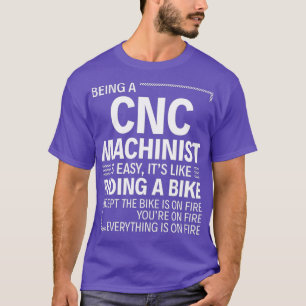 Camiseta Ser um Machinista CNC é fácil
