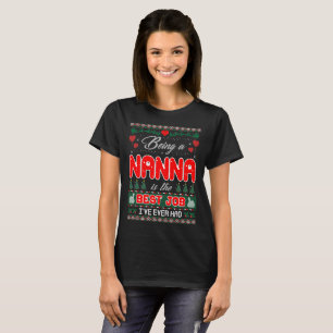 Camiseta Ser um Nanna é camisola feia do melhor Natal do