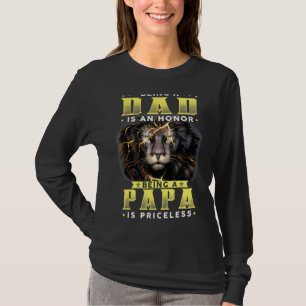 Camiseta Ser Um Pai É Uma Honra Ser Papa É Um Fa Sem Preço