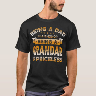 Camiseta Ser um PAI é uma HONRA Ser um GRANDE É PRICELE
