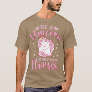 Camiseta Ser Um Unicórnio No Campo Dos Cavalos 2