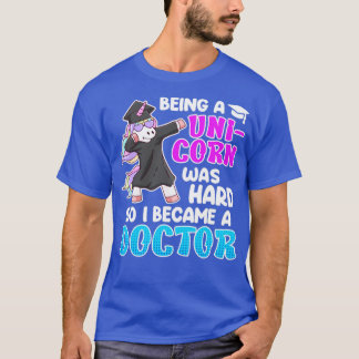 Camiseta Ser unicórnio era doutorado em duro doutorado em d