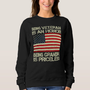 Camiseta Ser Veterano É Uma Honra Ser Vovô É Primo