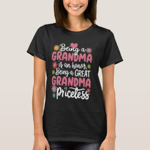 Camiseta Ser Vovó É Honra Ser Vovó Excelente É