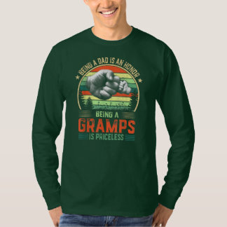 Camiseta Ser Vovô é um Dia de os pais engraçado e sem preço