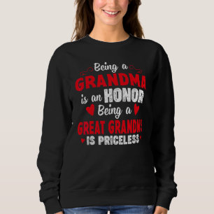 Camiseta Ser Vovó É Uma Honra Ser Excelente Vovó É