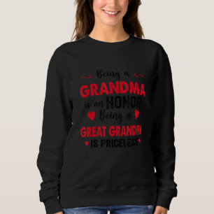 Camiseta Ser Vovó É Uma Honra Ser Excelente Vovó É