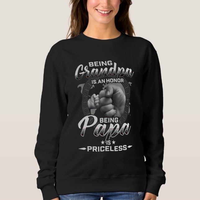 Camiseta Ser Vovô É Uma Honra Ser Papa É Imprestável (Frente)