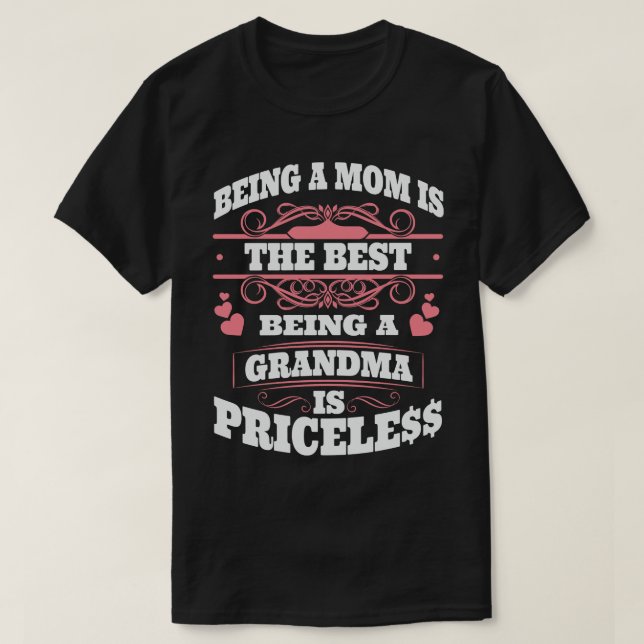 Camiseta Ser Vovó Não Tem Preço (Frente do Design)