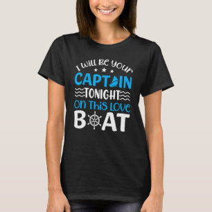 Camiseta Será O Capitão Do Barco Do Marinheiro De Barco Gr