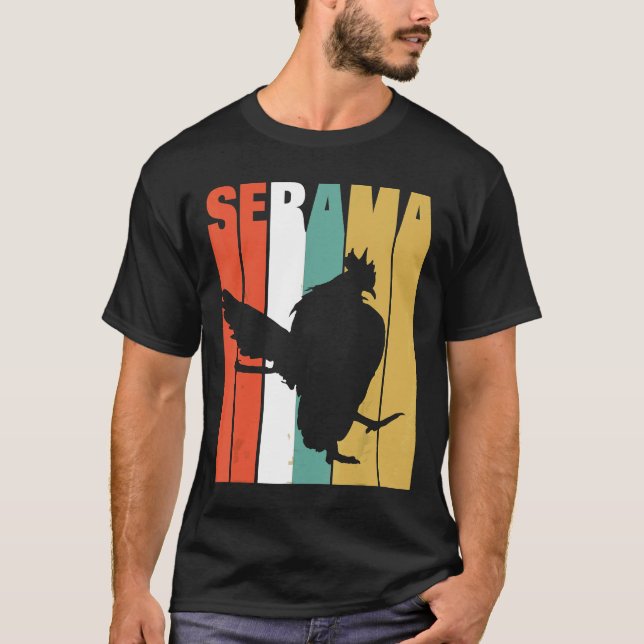 Camiseta Serama Frango Clássico Vintage Retro Novo (Frente)