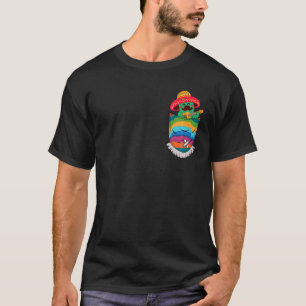 Camiseta Serape Pocket Pinata Mexicana Cactus Guitar Fiesta