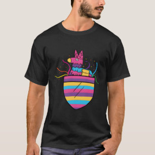 Camiseta Serape Pocket Pinata (Partido da Fiesta) Mexicana