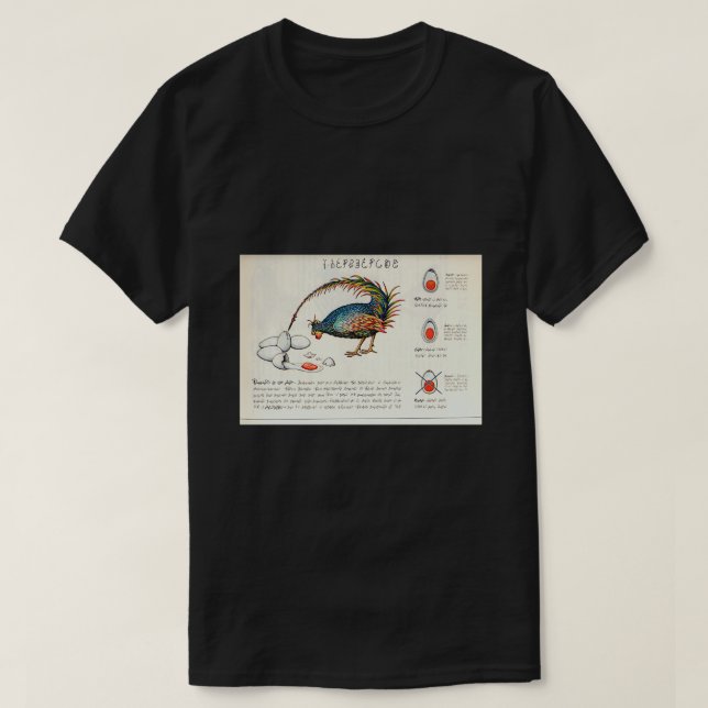 Camiseta Seraphinianus codex (Frente do Design)
