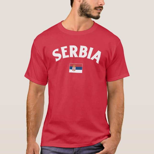 Camiseta Serbia Flag  (Frente)