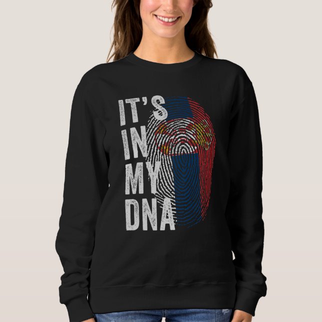 Camiseta Serbia It's In My DNA Cute Serb Fingerprint Serbia (Frente)