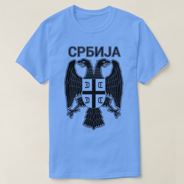Camiseta Serbian Eagle Srbija 13 (Frente do Design)