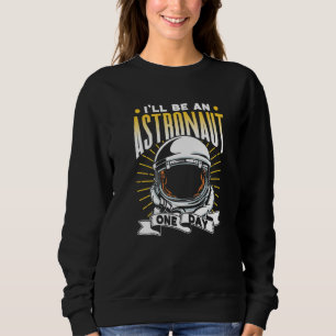Camiseta Serei um Astronauta Um Dia Foguete Astronomia Espa