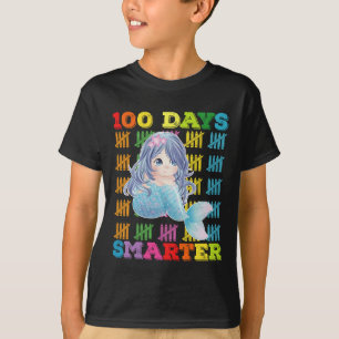 Camiseta Sereia 100 Dias Mais Inteligente 100º Dia de Escol
