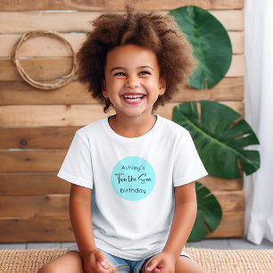 Camiseta Sereia Afro-Americana Dois Aniversário Do Mar