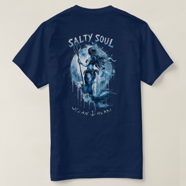 Camiseta Sereia Alma Salgada (Verso do Design)